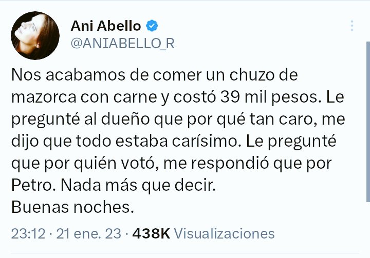 aqmoncaleanowtr's tweet photo. Del chuzo a 39 mil al pollo asado a 40 mil, solo hay un uribista de diferencia. La derecha está desesperada con los avances de Petro 

#PolloInsuperableExito https://t.co/3sfvXYAkAk