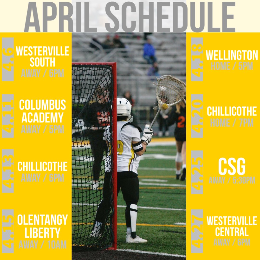 lax_bv's tweet photo. April schedule with times! https://t.co/9C5TFUbS2P