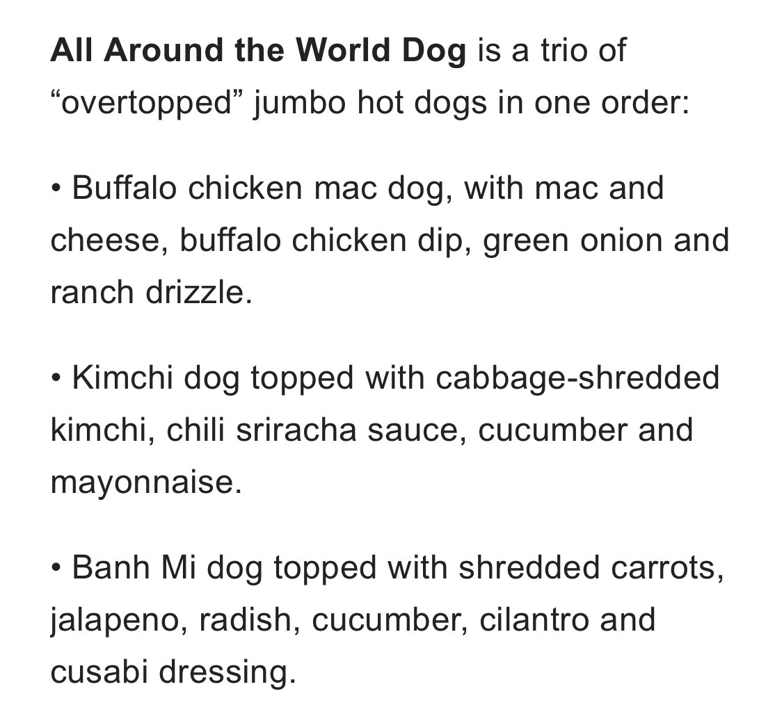 BellBobbles's tweet image. Unfortunately my “All Around the World Dog” @AkronRubberDuck was not not as advertised! $20 for a (single) dog with topping slopped on. #disappointed
