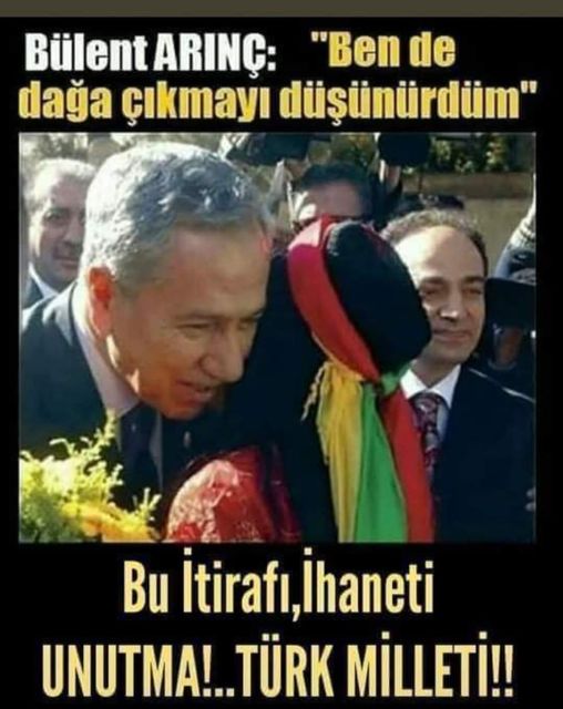 Arınç bende Dağa çıkmayı düşünürdüm