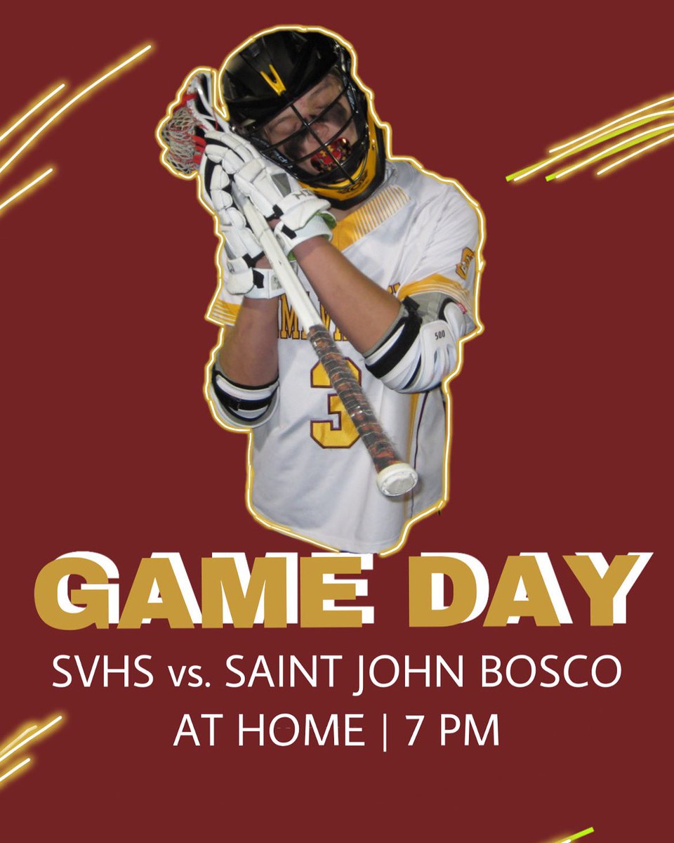 ‼️GAME DAY‼️
Today | 7 PM | Home 
SVHS v. ST. JOHN BOSCO