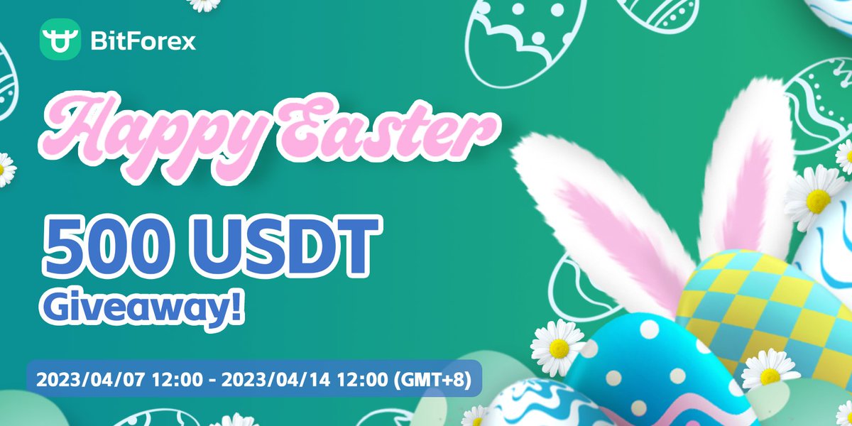 🐰🎉#BitForex wishes you a Happy Easter 

We hope your day is filled with happiness and bonanza!    

🎁Want to win some Easter rewards?   
👉Join our giveaway: gleam.io/9Laml/bitforex…

#HappyEaster2023 #Giveaways #Airdrop