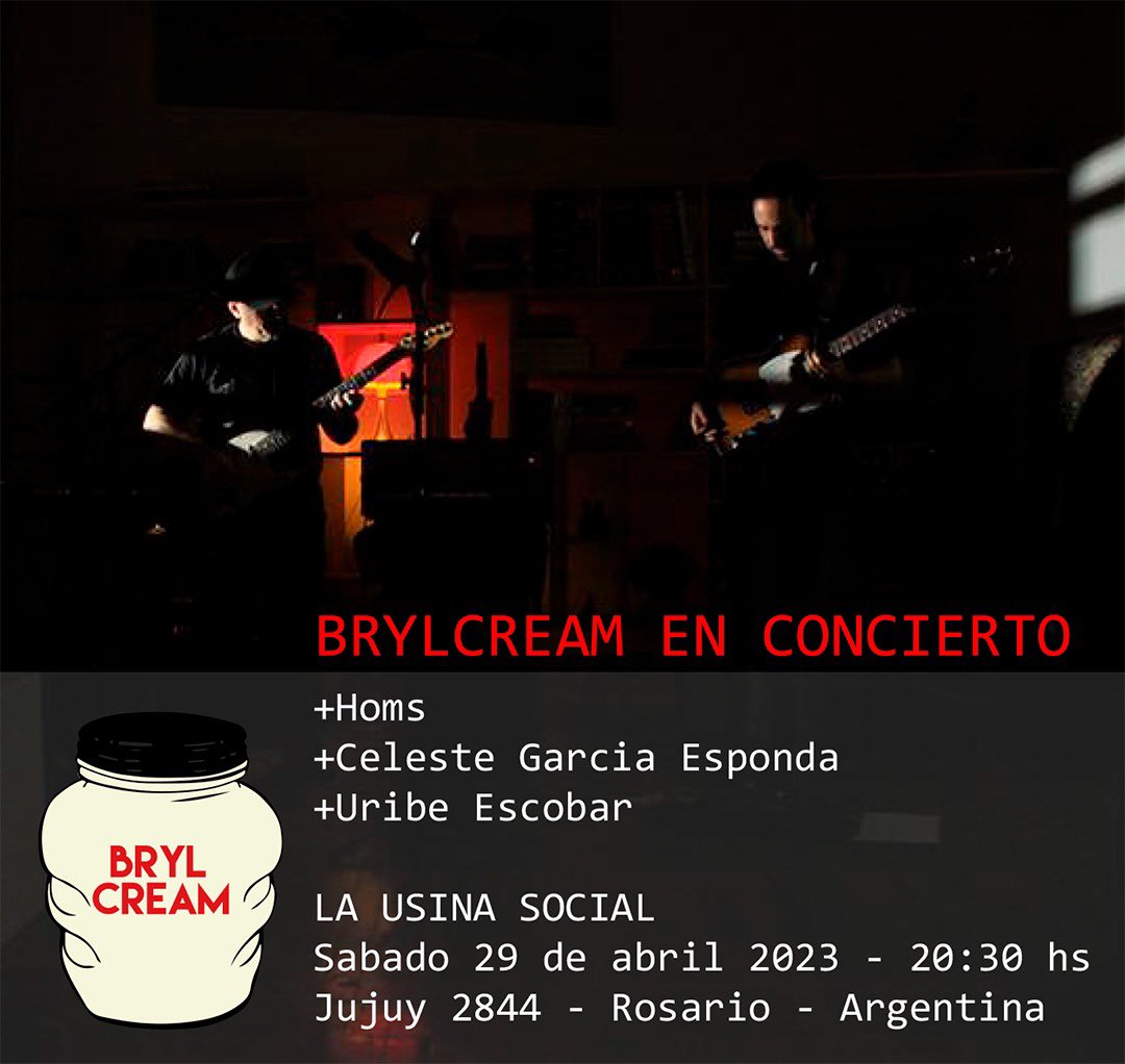 raujack's tweet photo. Los invitamos al primer concierto del 2023. En la Usina Social, Jujuy 2844, Rosario, Argentina. Sábado 29 de abril 20:30 h https://t.co/FvzFiF9Gtl