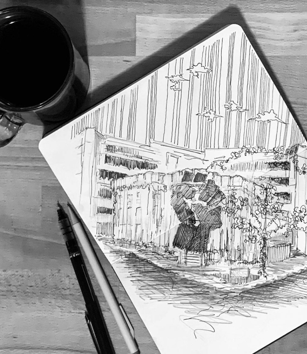 falloutstudio's tweet image. 04.06.23 #coffeesketch (remix)
.
06.05.20 | #designasprotest #wraptheoctagon #art #architecture 
.
07.18.20 | #goodtrouble