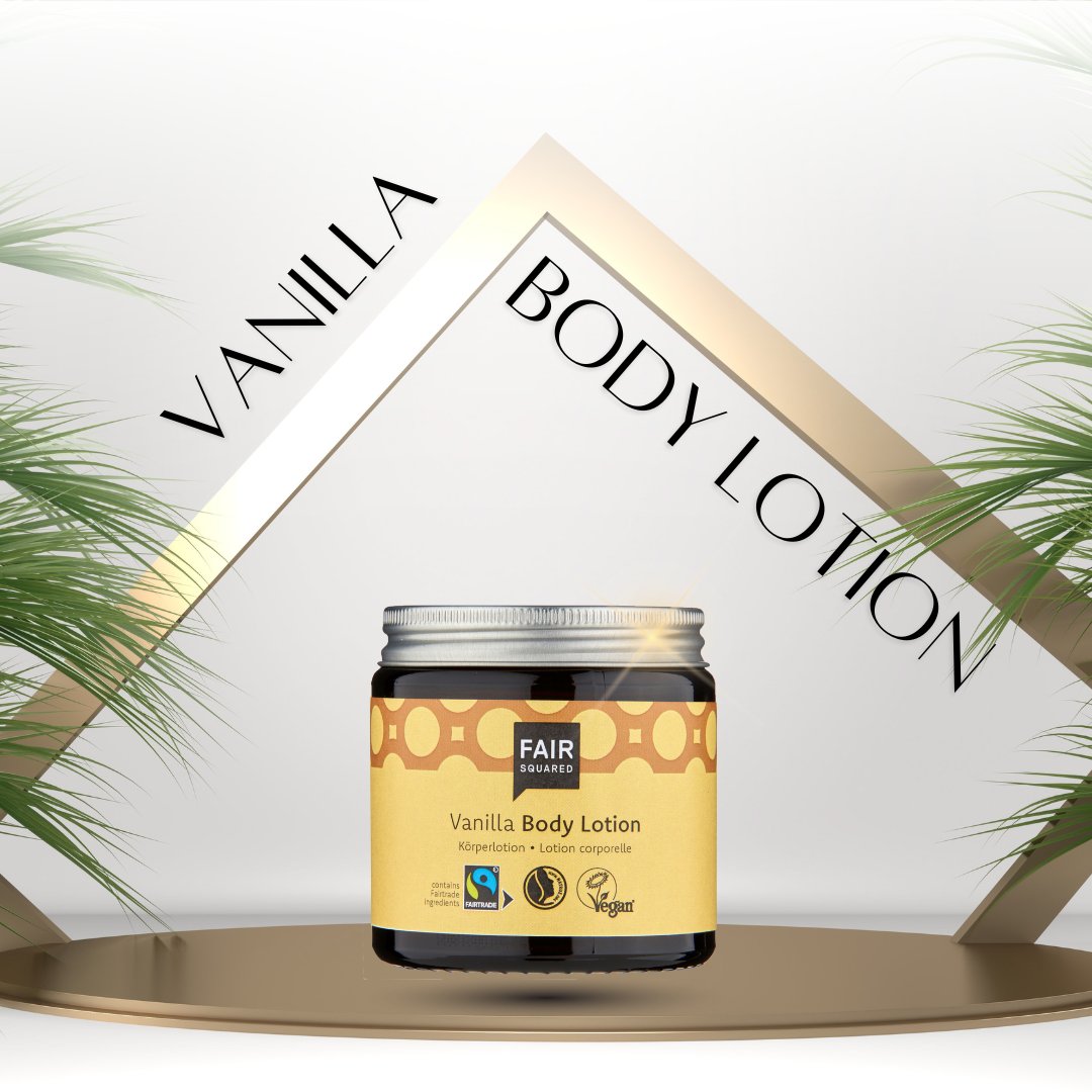 This body lotion is based on high-class Fairtrade olive oil effectively nourishes the skin. After use, it leaves a subtle scent of vanilla, and the skin feels soft and supple. The fairly traded olive oil is well complemented by the Fairtrade vanilla.