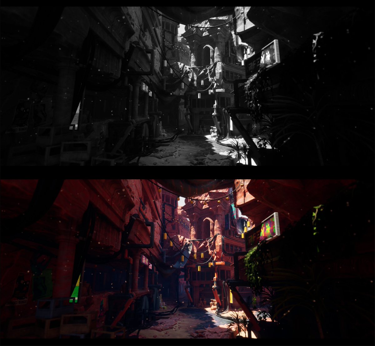 Banan4ze's tweet photo. Time to re-light this bad boy!

#madewithsubstance #UnrealEngine5  #gameart https://t.co/85O7XrovtQ