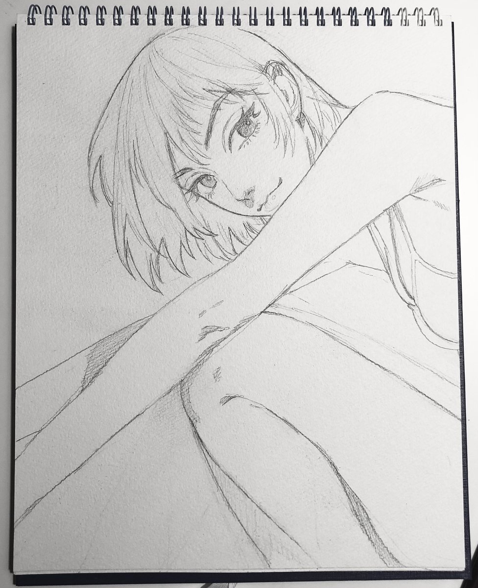 絵の具使いたい!と思って下書き描いたけど、失敗するの怖くて絵の具使いたくなくなってきた… 