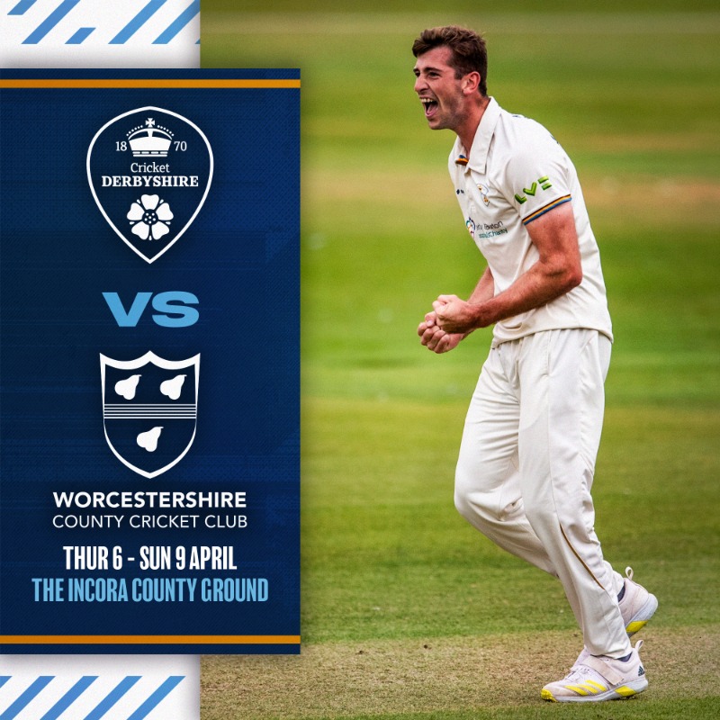 DerbyshireCCC's tweet photo. 𝙈𝘼𝙏𝘾𝙃𝘿𝘼𝙔: 𝘼 𝙂𝙤𝙤𝙙 𝙁𝙧𝙞𝙙𝙖𝙮 𝙛𝙤𝙧 𝙘𝙧𝙞𝙘𝙠𝙚𝙩!

🏏 Worcestershire 
🏆 LV= County Championship
🏟  The Incora County Ground 
⌚ 11am
🎟 Tickets available on the gate

Watch LIVE ⤵️