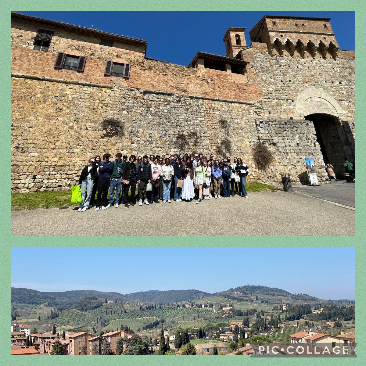 Day 7 of our <a href="/ImmaculataOCSB/">Immaculata High School</a> 2023EuropeTrip included beautiful San Gimignano, a 13th-century town in Tuscany, southwest of Florence, surrounded with medieval houses and stone roads. What a treat!!!!🍦🇮🇹🏰⛰️#travelfardreambig #gelatolife #whymac #ocsbDL <a href="/Ms_Leahey/">Dayna Leahey</a> <a href="/MmeLaroche/">Mme Laroche</a>