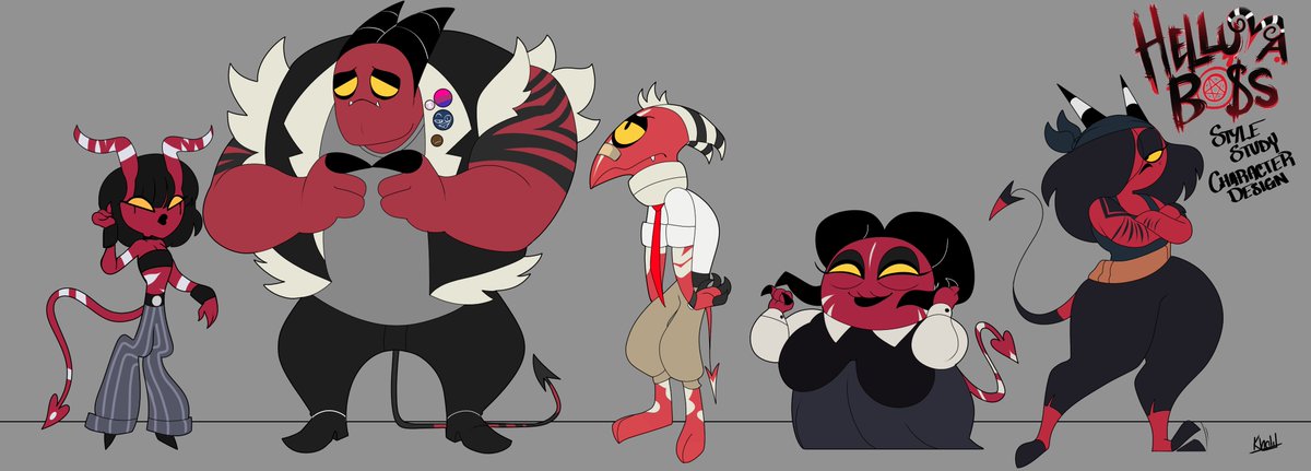 Khalils_stuff's tweet image. Here are some character studies I've done for different shows including: Helluva Boss, The Owl House, and Steven Universe
Super fun to explore and expand my art style :)

#HelluvaBoss #TheOwlHouse #StevenUniverse #characterdesign #CharacterExploration