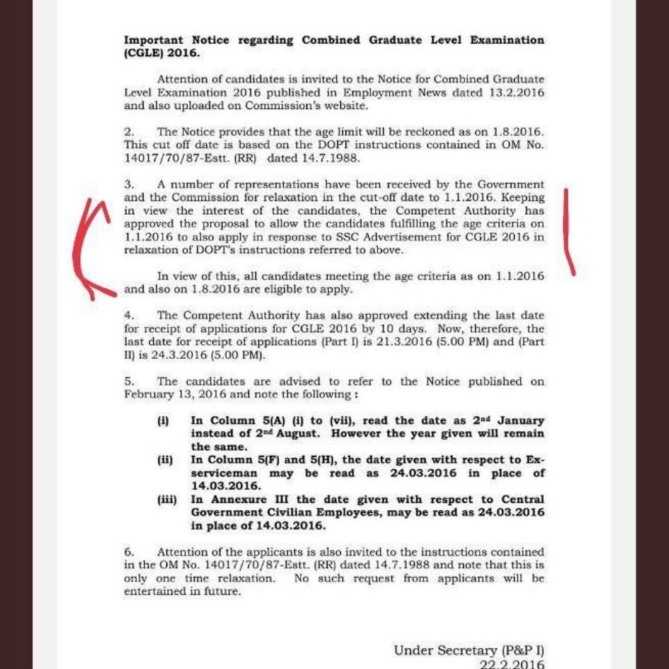 Rajatdu213's tweet photo. #SSC_CGL_AGE_RECKONING_1_JAN
@DoPTGoI
@DrJitendraSingh
I request you Sir 
to consider the age reckoning date issue and to make it as 01.01.2023 from 01.08.2023. Plz its a humble request sir.🙏 https://t.co/gAPCaf6gns