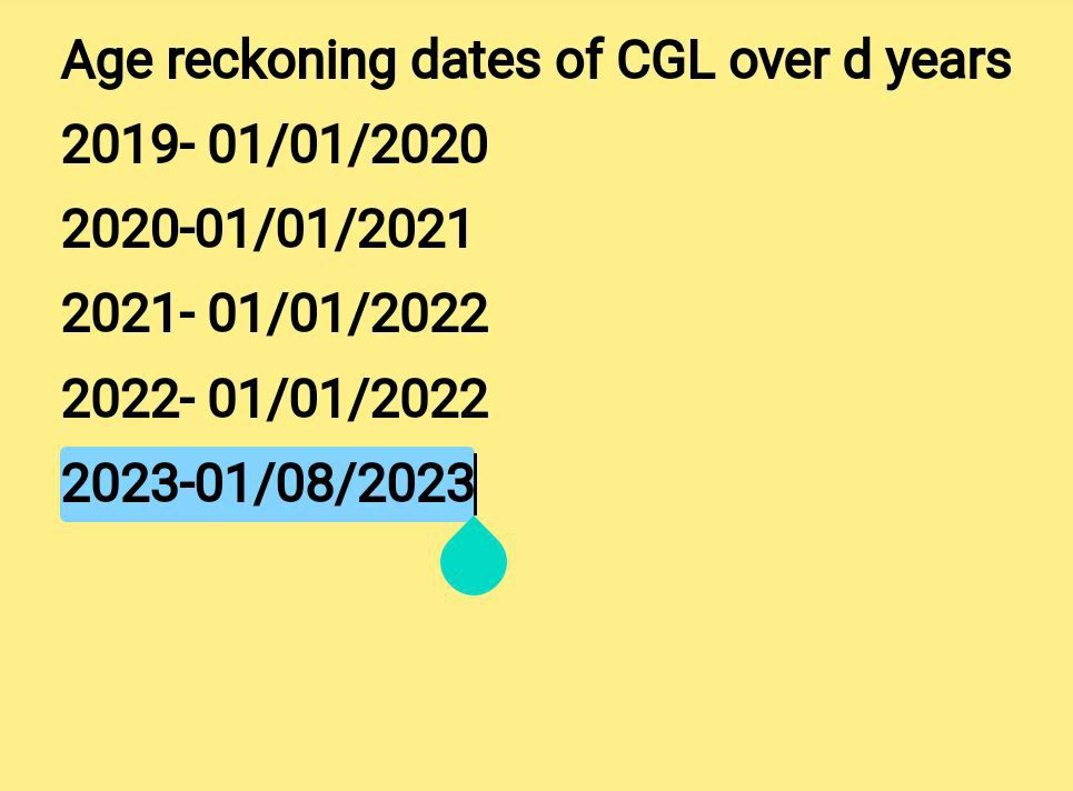 VikasTr71537983's tweet photo. SSC is always an aspirant friendly institution. Pls amend the age reckoning date as per previous years to 1st Jan 23. This will benefit lakh of students. #SSC_CGL_AGE_RECKONING_1_JAN 
Sir please do the needful
@DoPTGoI @DrJitendraSingh @PMOIndia https://t.co/oGTqtitxho