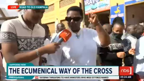 .@miriamatembe: This is the day when the lamb of God was crucified on the cross to take away all our burdens and set us free from sin. This country has been covered by sin. #NBSUpdates