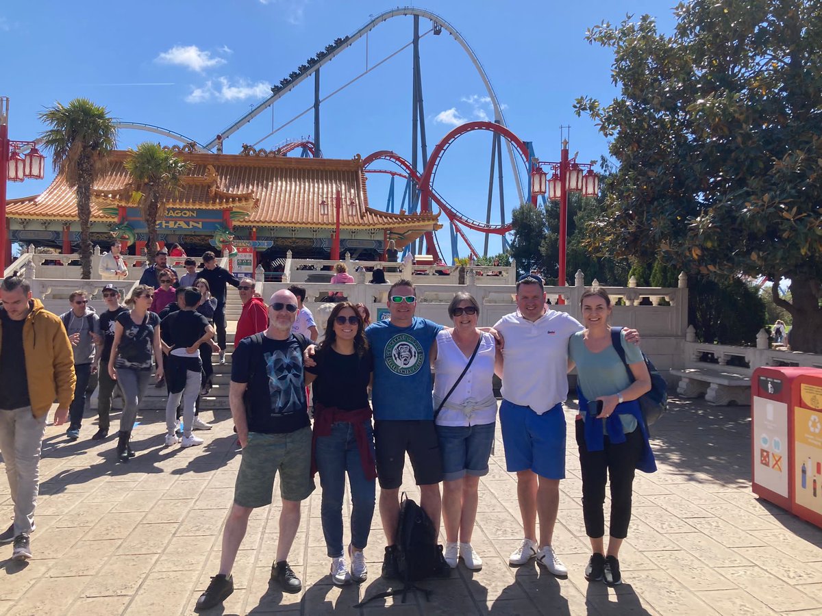 malonelanguages's tweet image. Spanish trip day 3 spent at Port Aventura theme park-lo pasamos bomba/we had a blast💥😭🎡