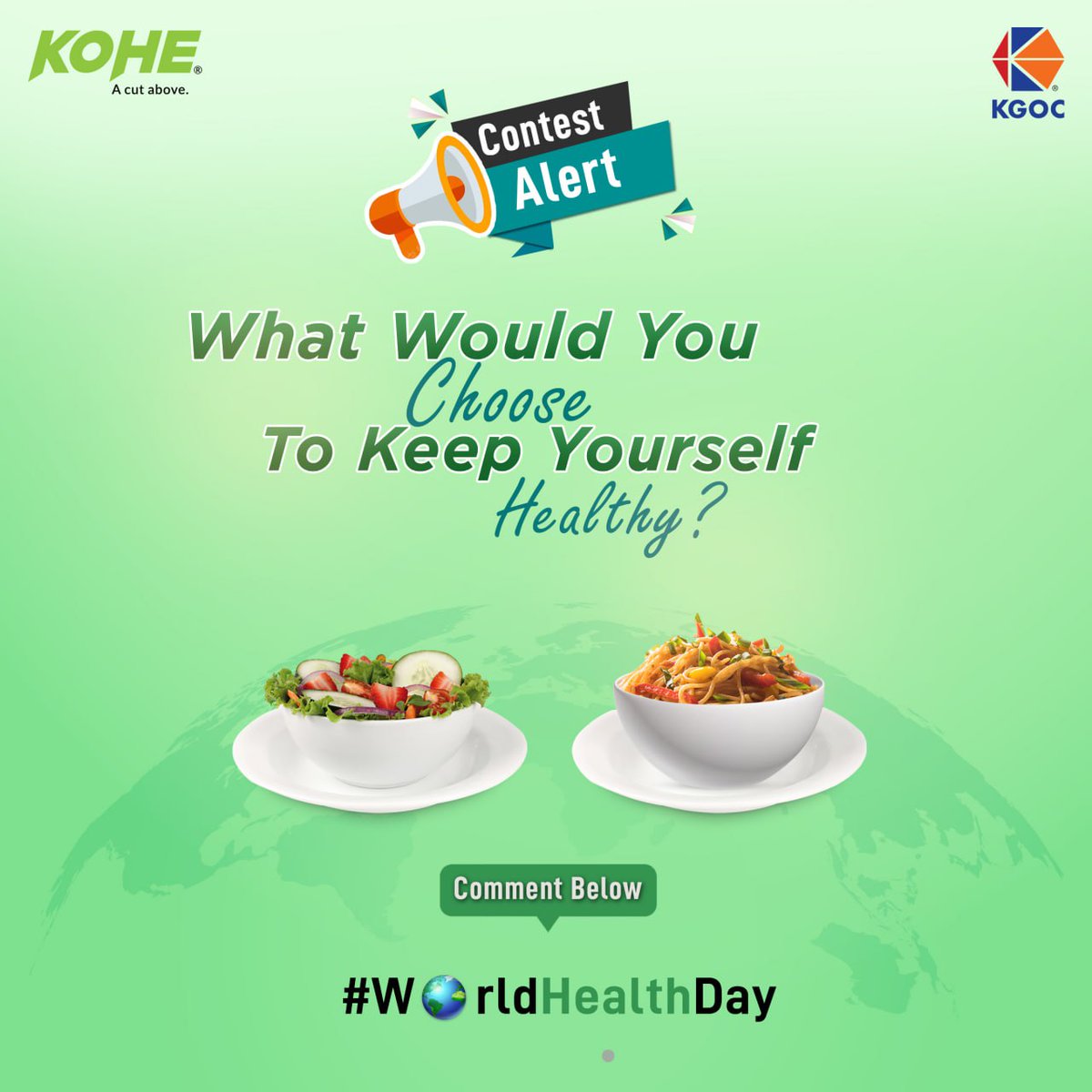 KgocKohe's tweet photo. Consuming a healthy and balanced diet is essential for maintaining good health and preventing chronic diseases. 

Would you choose junk food instead or are you someone who prioritizes a healthy lifestyle?

#Kitchenwithkohe #Acutabove #WorldHealthDay #Contestalert https://t.co/6ZnZv5BbKy