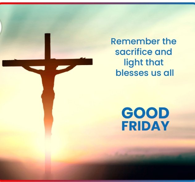 HansdaClement's tweet photo. Let's remember the holy sacrifice of Lord Almighty to spread his love to every living soul on this Good Friday https://t.co/hYUpcQyb5y