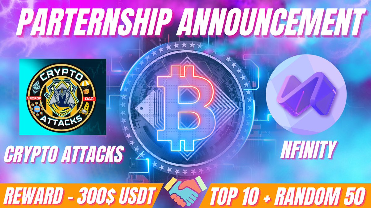 🔰Crypto Attacks X Nfinity #AIRDROP🔰

🏆Prize Pool:- 300$ USDT

🎮Follow <a href="/Nfinityapp/">Nfinity</a> &amp; <a href="/CryptoAttackDao/">CRYPTO ATTACKS || DAO</a>
🎮Like, ReTweet &amp; Tag 3 Friends
🎮Fill Gleam- wn.nr/MnTJmXS

⏳ Ends 14th April

🙌Increase chance by inviting friends!

#Giveaway #Airdrop #Defi #NFT