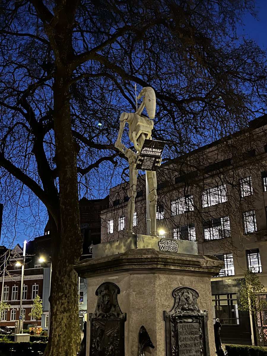 NEW: A Star Wars sculpture has been installed on the former Colston plinth in Bristol city centre