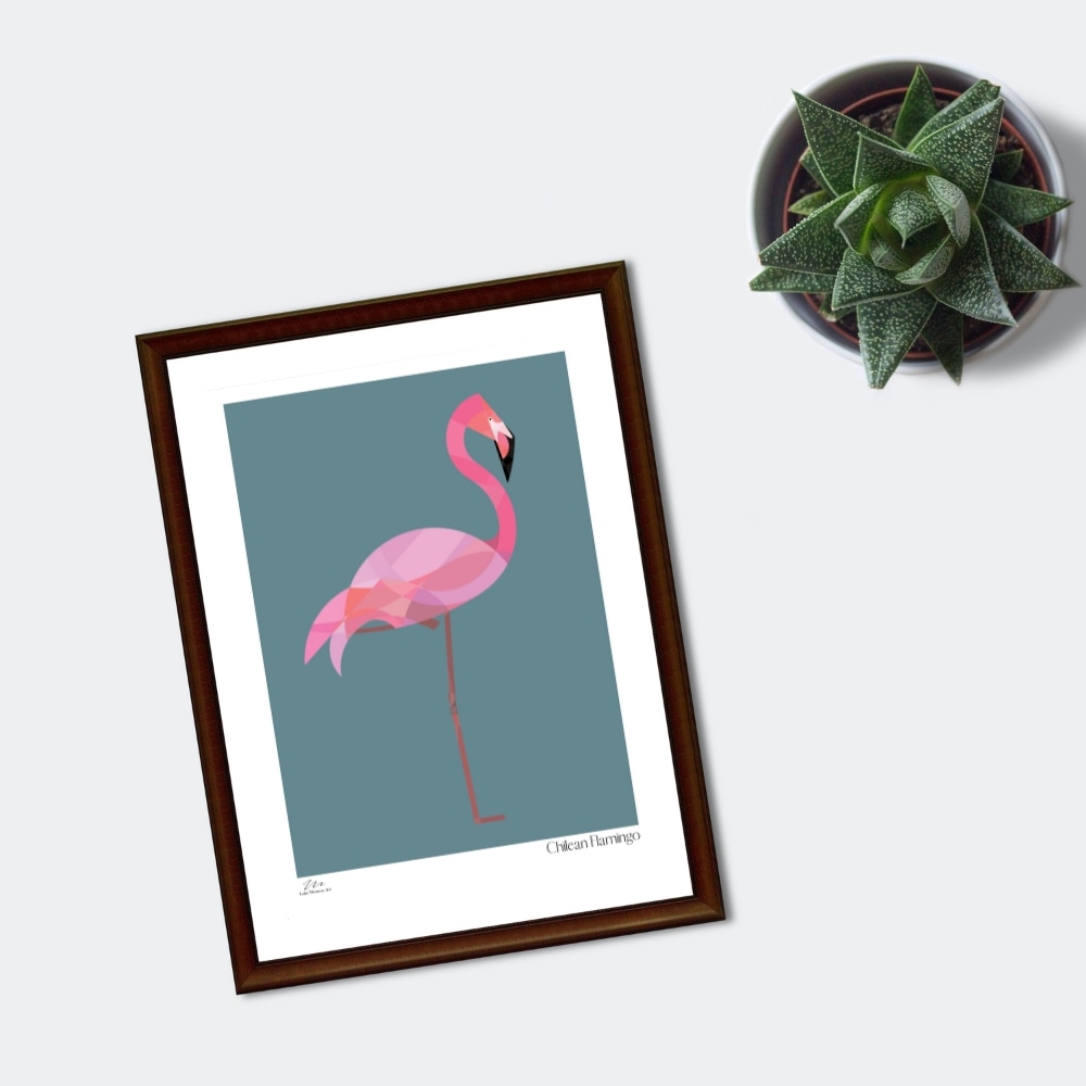 Who'd like a free Flamingo print? #birdart #flamingo #chileanflamingo #birdartprint