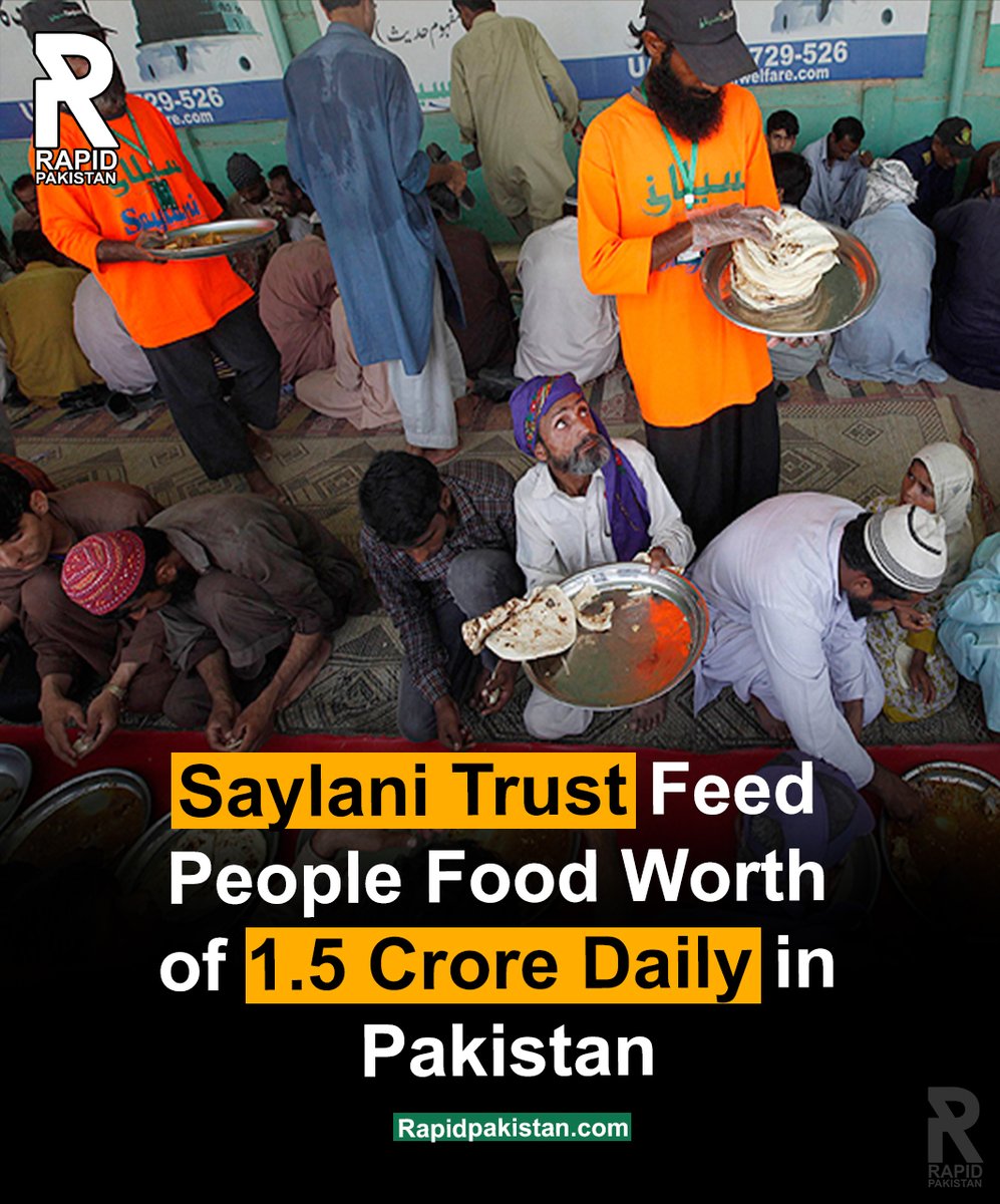 Saylani Welfare International Trust was founded in May 1999, with its main office located in Bahdurabad, Karachi, Pakistan. #saylani #saylaniwelfare #saylaniwelfaretrust #freefood #pakistan #trending #trendingnow #trendingnews #humanity #humanitarianaid #rapidpakistan