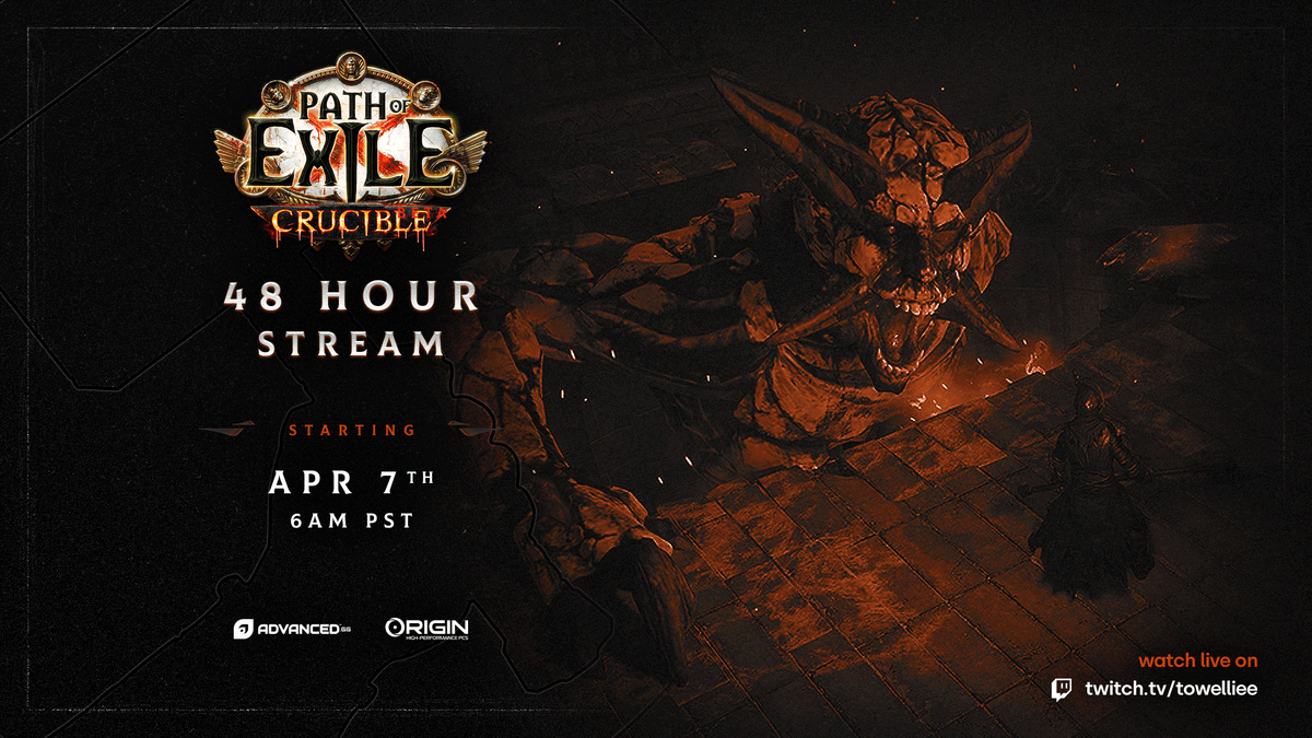 towelthetank's tweet photo. LIVE https://t.co/vnUy0VD9ap My first season launch ever in @pathofexile starts today! 48 HOUR stream ready to grind and continue to learn the ways of the RF Juggynuts! Thanks @Pohxx for the amazing guides and hard work put into getting Boomers like me ready! https://t.co/L4x0rUTqI0
