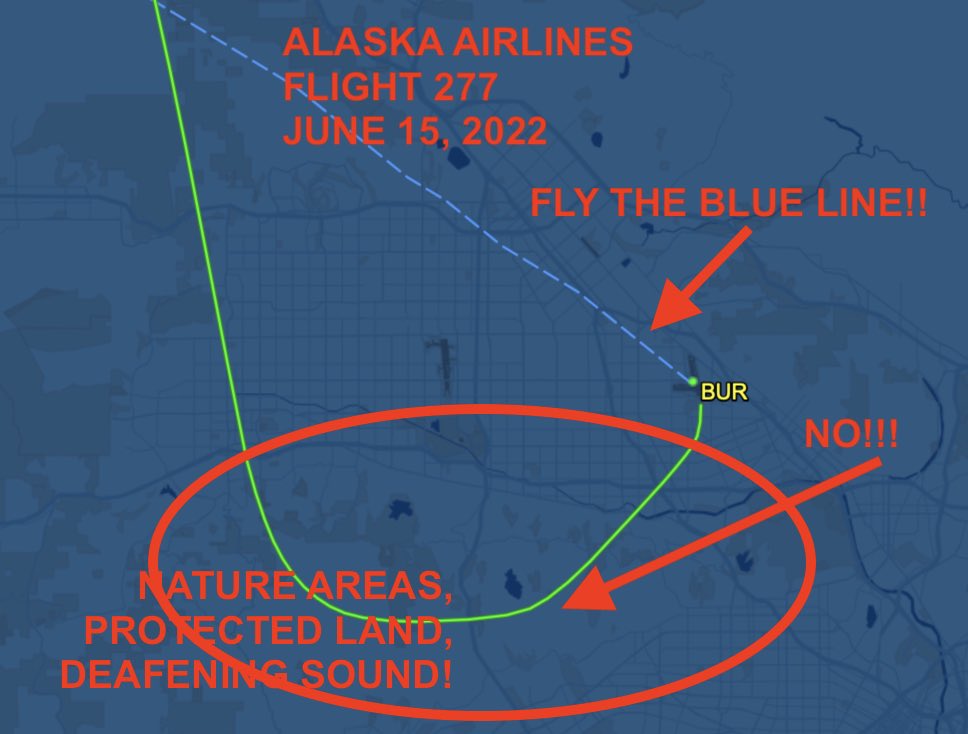 burbairisevil's tweet photo. @ElevateBur @fly_BUR WHY DOES BURBANK AIRPORT with NEARLY 4,000,000 COMPLAINTS owned by @fly_BUR  @MyGlendale and @PasadenaGov @BurbankCA still send VERY VERY LOW, concentrated jets on every ARRIVAL AND DEPARTURE away from their cities and targeting the Studio City MOUNTAINS AND HILLS 24/7?  @FAANews https://t.co/AWYQQdXuZP