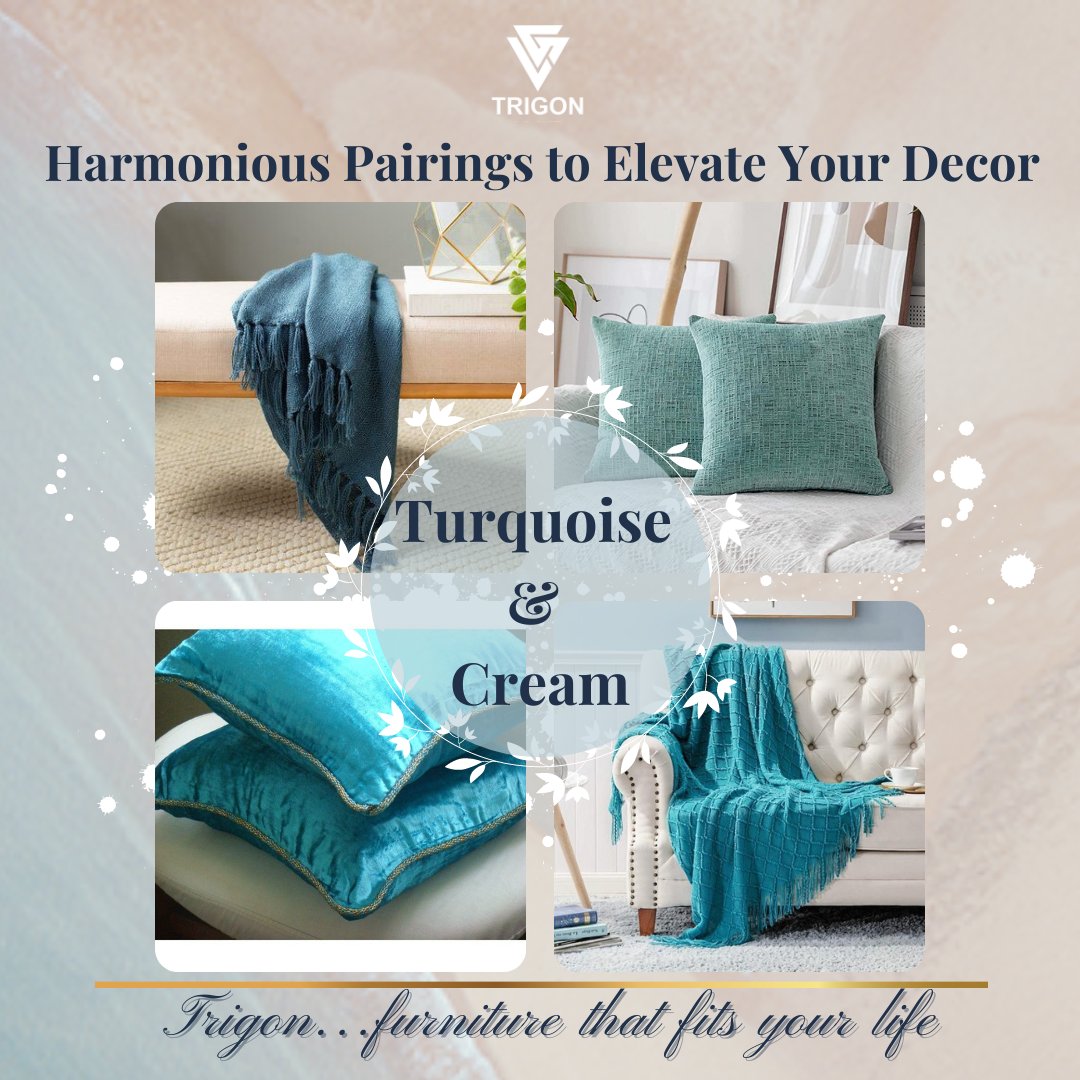 Trigon_Uae's tweet photo. ✨Upgrade your space with a Turquoise and Cream combo✨
#homedecor #interiordesign #colorcombo #colorpairing #modernfurniture #turquoise #ceram #furnitures #homefurniture #decor #interiors #homedesign #interiordesigner #dubai #turkey #africa #pairing https://t.co/DoaRhWviOQ