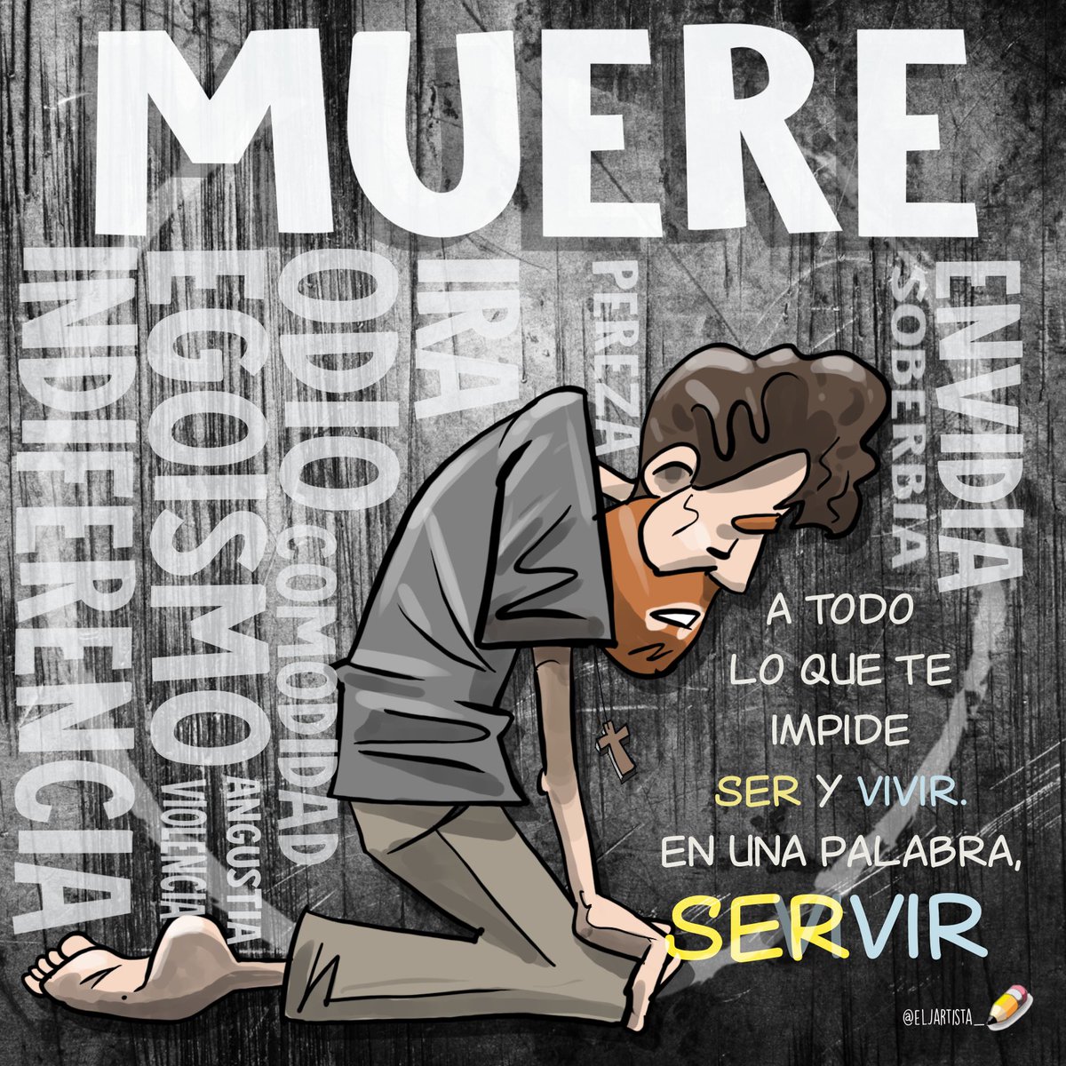 elJartista's tweet photo. MUERE...#ViernesSanto #SemanaSanta #compArte #Ama #evangelio #GodIsGood #mercachifles #nuevaevangelizaccion #Cambiaelmundo #NuevaIglesia #ElSoploIlustrado

@ReligionDigit https://t.co/EUM3VM4hMP