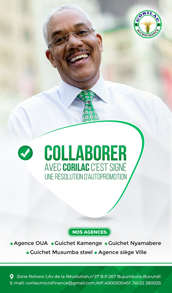 Corilac_SA's tweet photo. Bienvenus sur le compte de Corilac Microfinance S.A. 
Nous sommes ravis de vous retrouver et vous aider à réaliser vos rêves. 
Kaze #CORILAC_SA https://t.co/GmuitC5pRR