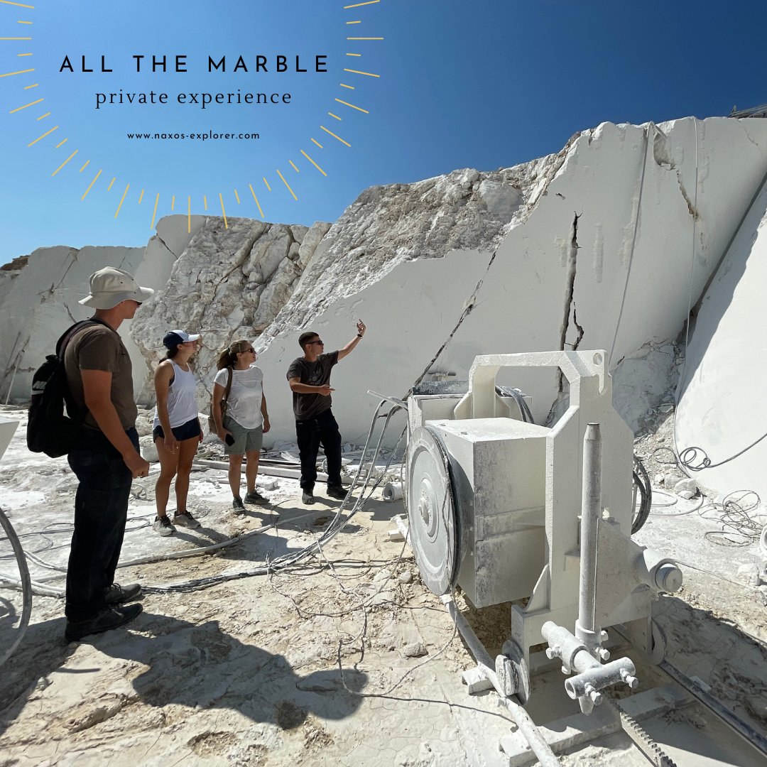 Experience a hands-on adventure as you venture outside a #village located at the heart of Naxos to an impressive #marble quarry.

Book early 👉 tinyurl.com/s6sbrxfx

#DiscoverNaxos #NaxosExplorer #Naxos #Greece #naxosexperience