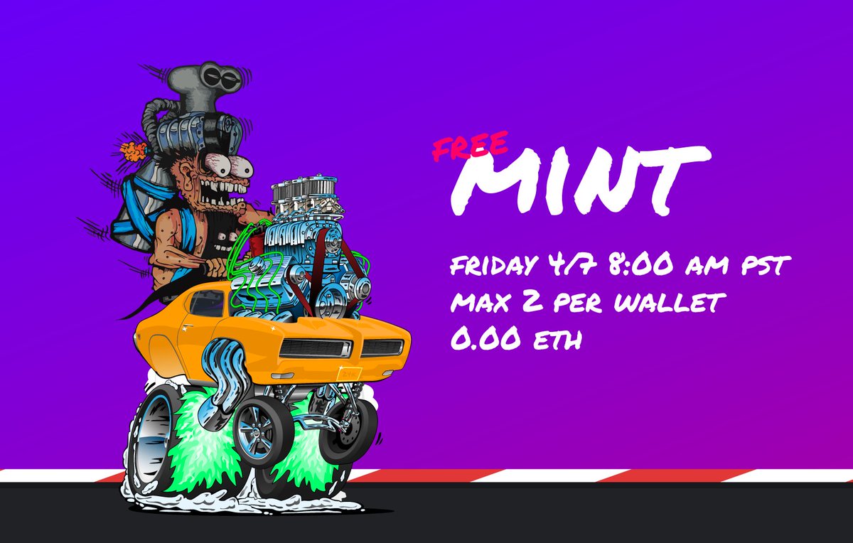 8 hours until our Public FREE Mint. Are you ready?
It's FREE, mint early ✨
opensea.io/collection/mon…

#monsterwheels #openseadrop #MintingNow #FreeMint