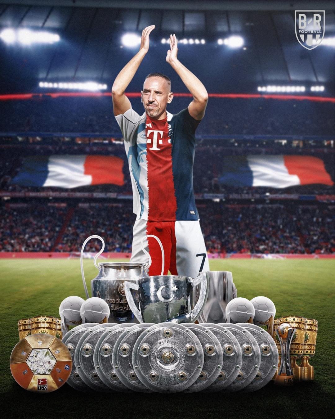 22 years
713 games
167 goals
249 assists
24 trophies

Happy birthday to Franck Ribéry  