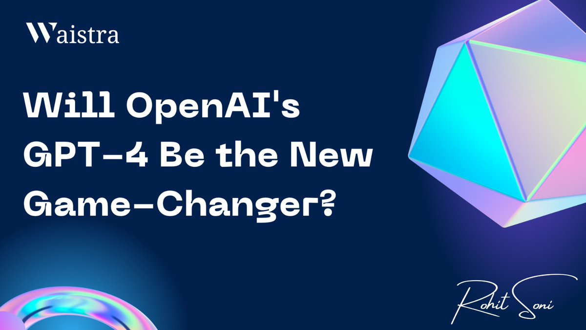 irohitsoni's tweet photo. "The Next Big Thing in Language AI: Speculating the Potential of OpenAI's GPT-4 Model https://t.co/sNqjYmTCEw 
.
.
.
#GPT4 #OpenAI #LanguageAI #NaturalLanguageProcessing #AI #MachineLearning #DeepLearning #Ethics #Society #FutureTech #Speculations #Expectations https://t.co/jmWquh1GCA