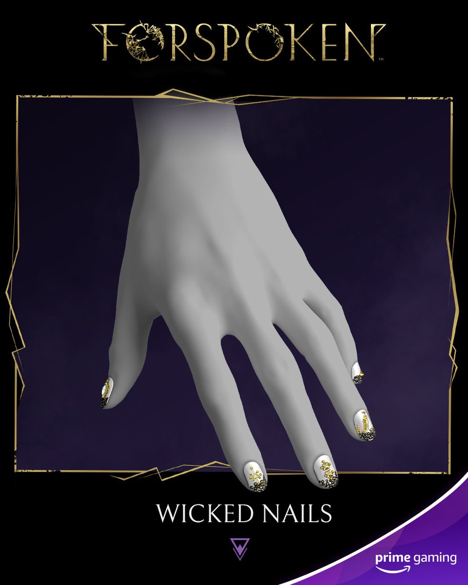 Get your hands on the #Forspoken Wicked Nails, now available with @PrimeGaming.* Redeem your unique accessory here: sqex.link/pb5t Available until May 05 2023. *T&Cs apply.