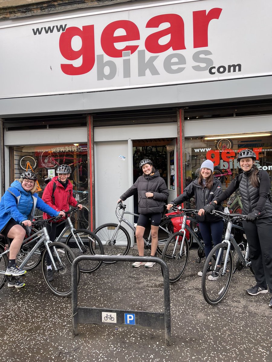 GearBikes's tweet photo. And so it begins for another busy hire season ! Good luck to Alice hodder and her crew from London travelling up north for 3 days of cycling fun in the sun ! Great timing girls ! 🚴🏻🚴🏻🌞🌞

https://t.co/rt7UXl2IdI

#cyclingscotland 
#visitscotland https://t.co/FZidP0PCJF