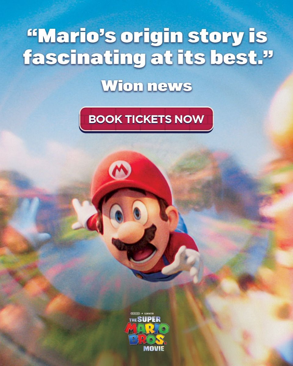 Ab me to wait nahi kar sakta yaar ye movie dekhne ke liye sach me amazing moment hogi ...
#ReadyForSuperMarioBros