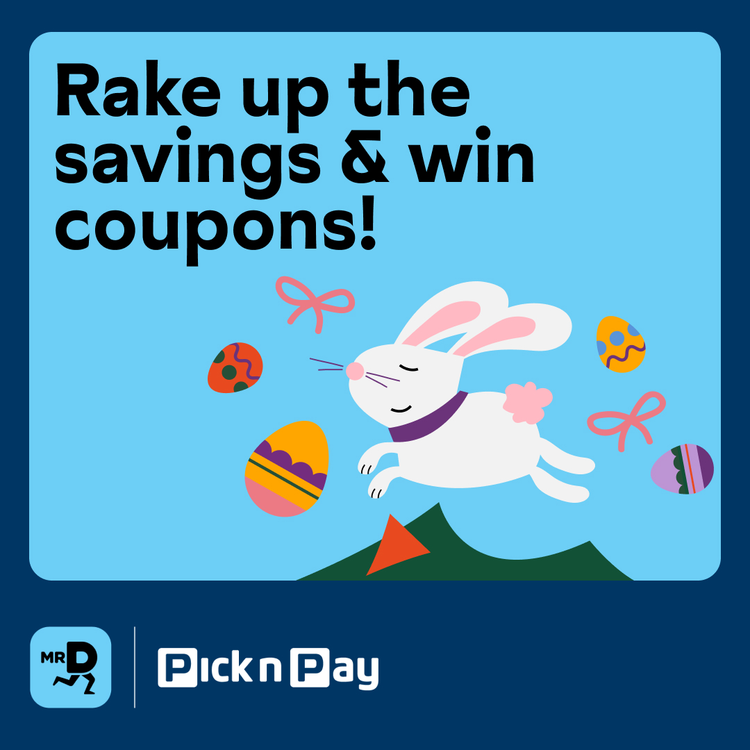 MrD_SouthAfrica's tweet image. 🤩 Rake up the savings and win discount coupons from 5% to 50% OFF 🤩

𝗥𝗘𝗧𝗪𝗘𝗘𝗧 🔄 this post with #MrDEasterxPnP and we’ll send you a unique coupon code! T &amp;amp; Cs apply.