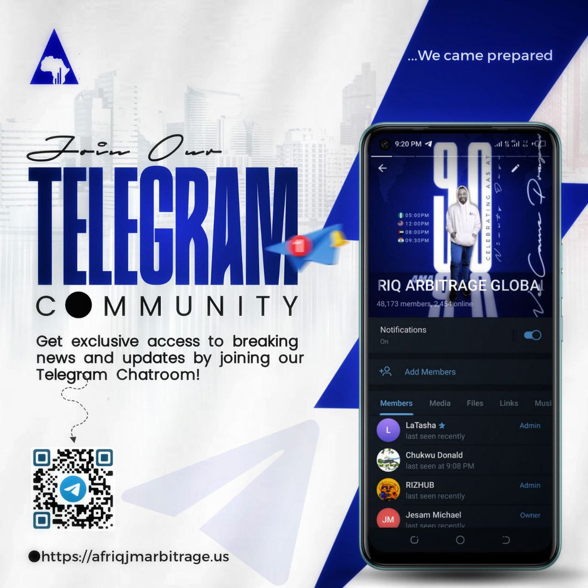 afriq_group's tweet photo. Get exclusive access to breaking news and updates by joining our Telegram Chatroom Today 👇👇👇
https://t.co/o1lh56G0GG
#stayupdated 
💙💙💙💙💙 https://t.co/AoDLQ8tVTd
