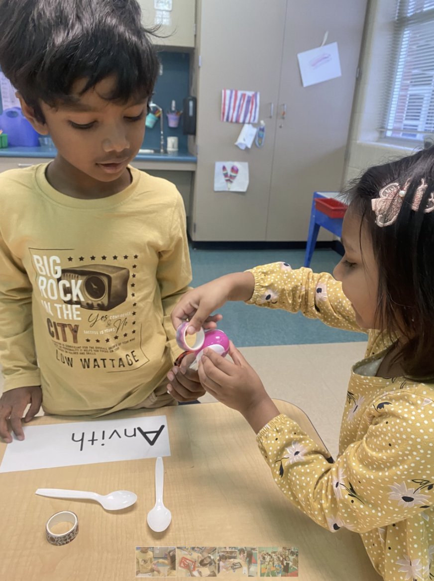 eceneisd's tweet photo. Pre-K at Tuscany Heights had so much fun making maracas for Music Monday! Making musical instruments like maracas, support students fine motor, math and SEL skills. Learning through play for the win! 🎶 #WOYC23 #WOYCTEXAS @texasaeyc https://t.co/wKHjFRXxom