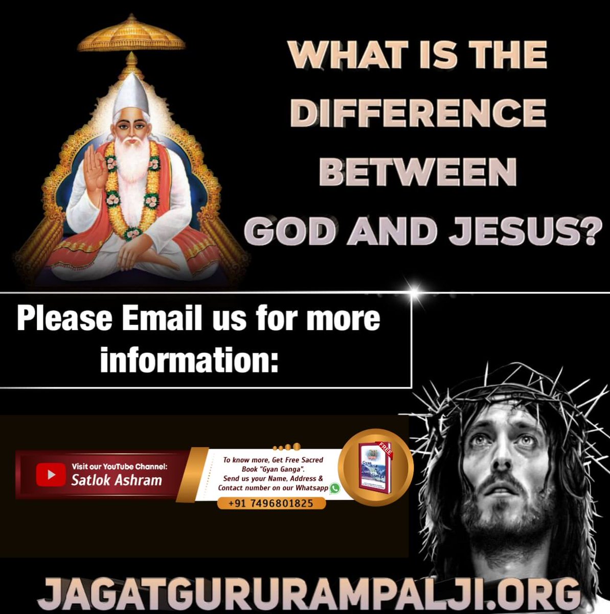 #FactsAboutJesus 🌺🌺🌺🌺🌺🌺 Isha ji was born then died due to unbearable pain Lord Kabir appears in the body and the body goes to Amarlok. Kabir Prabhu is the biggest God who neither takes birth nor dies. Supreme God Kabir