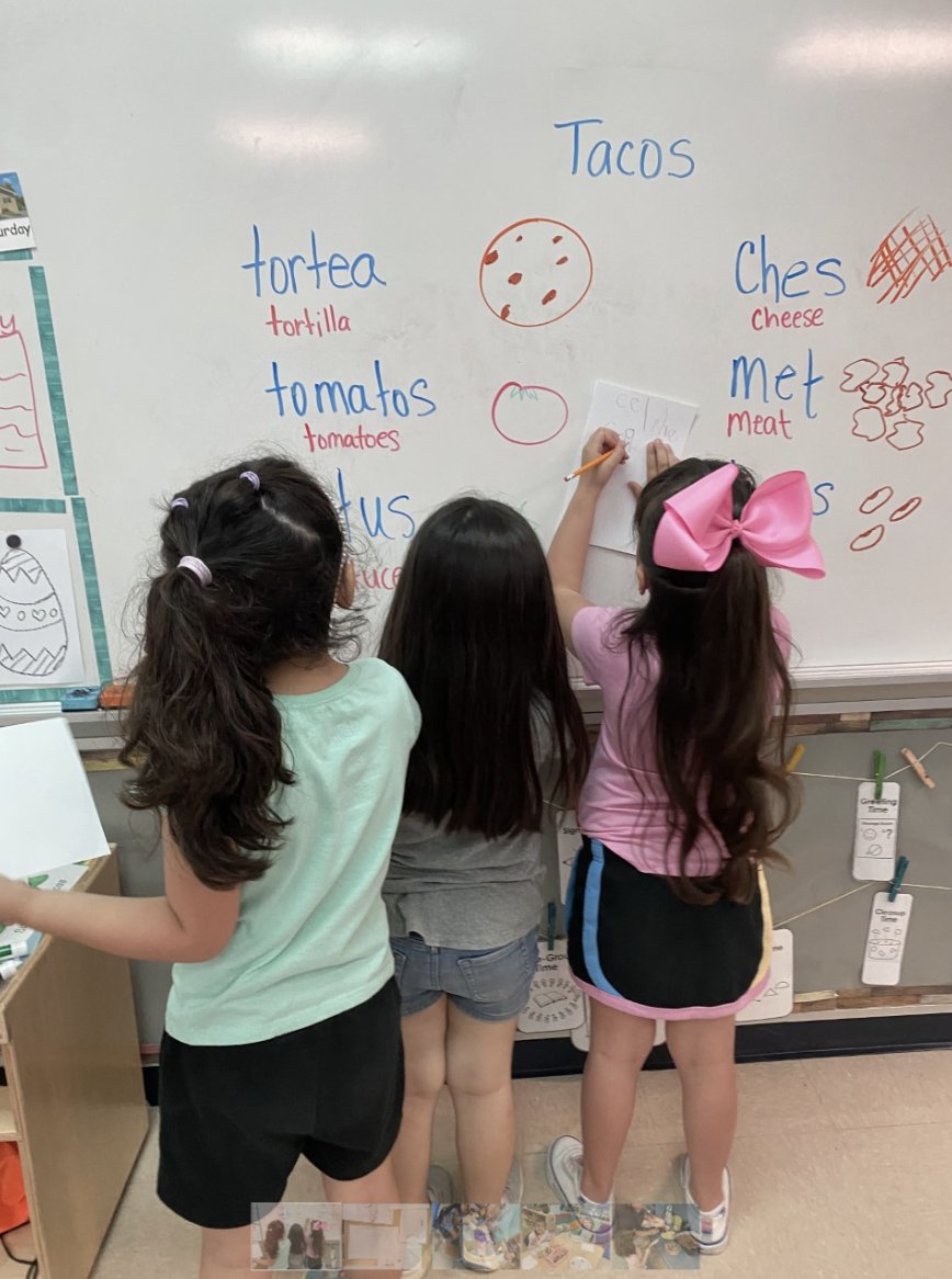 eceneisd's tweet photo. Tasty Tuesday in Mrs. Jeffries Pre-K class included creating their own taco recipes and then making tacos for snack! "Taco"bout a great way to bring in cultural and real world experiences while embedding essential skills! Who's ready to eat?! 🌮😋 #WOYC23 #WOYCTEXAS @texasaeyc https://t.co/cDzLVXAqQX
