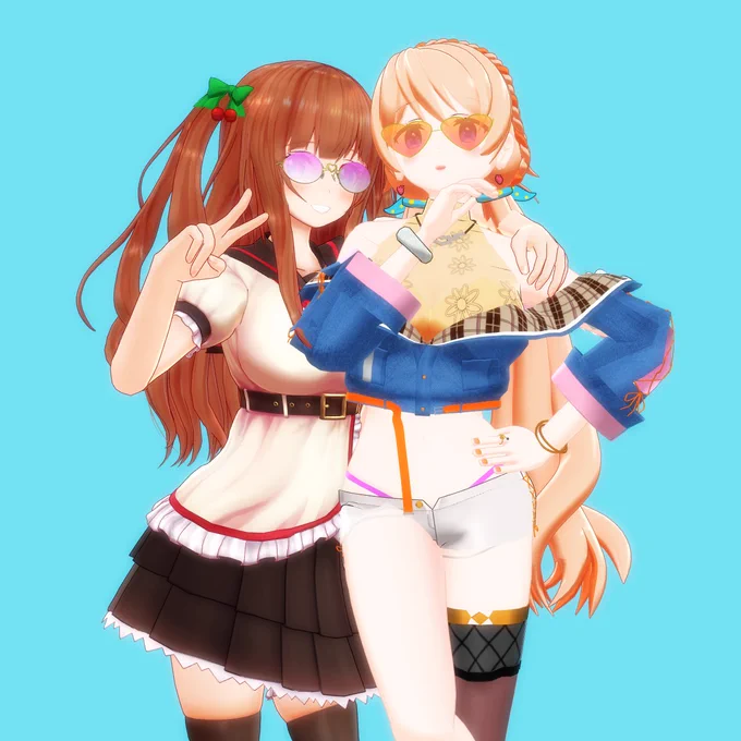 パリピなお嬢とギャル#ちぇり絵#ななみりうむ 