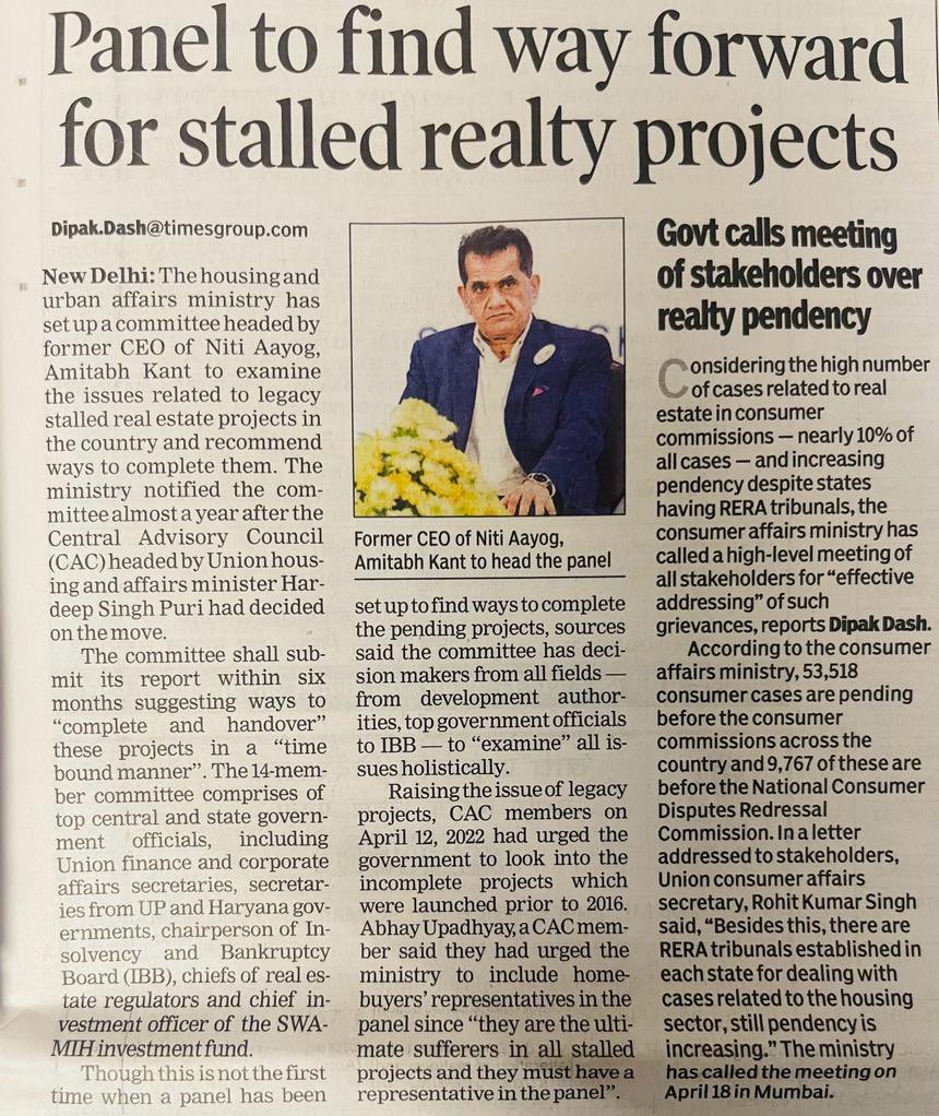 amitguptaHR's tweet photo. A report of High Power Committee during 2018 under @MoHUA_India was submitted to @UPGovt which has broadly outlined the same. HBs met Shri Durga Shankar Ji, Hon @HardeepSPuri Ji &amp; Manoj Ji &amp; we’re consulted then. HBs are stakeholders &amp; must be taken on board @amitabhk87 Ji. 🙏 https://t.co/Cesi7pHwMK