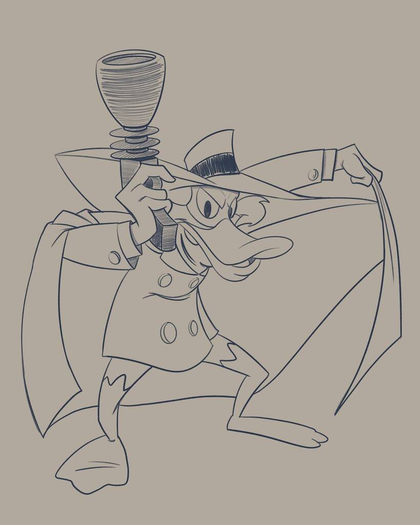 JoeCritelliJr's tweet photo. Happy Anniversary Darkwing! #letsgetdangerous 
….
#darkwingduck #disneyafternoon #disney #art #fanart #illustration #artwork #digitalart #digital #procreate https://t.co/lePbgkbm1x https://t.co/XzhE3FIX5h