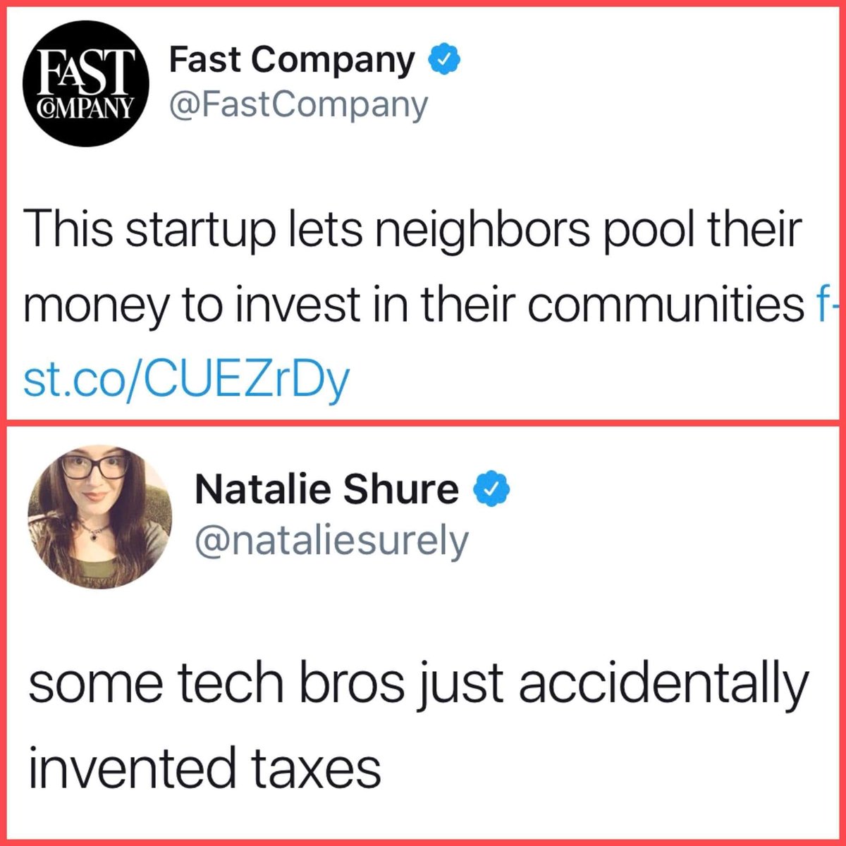 julzpak's tweet image. tech bros inventing taxes! #techto #tech #app
