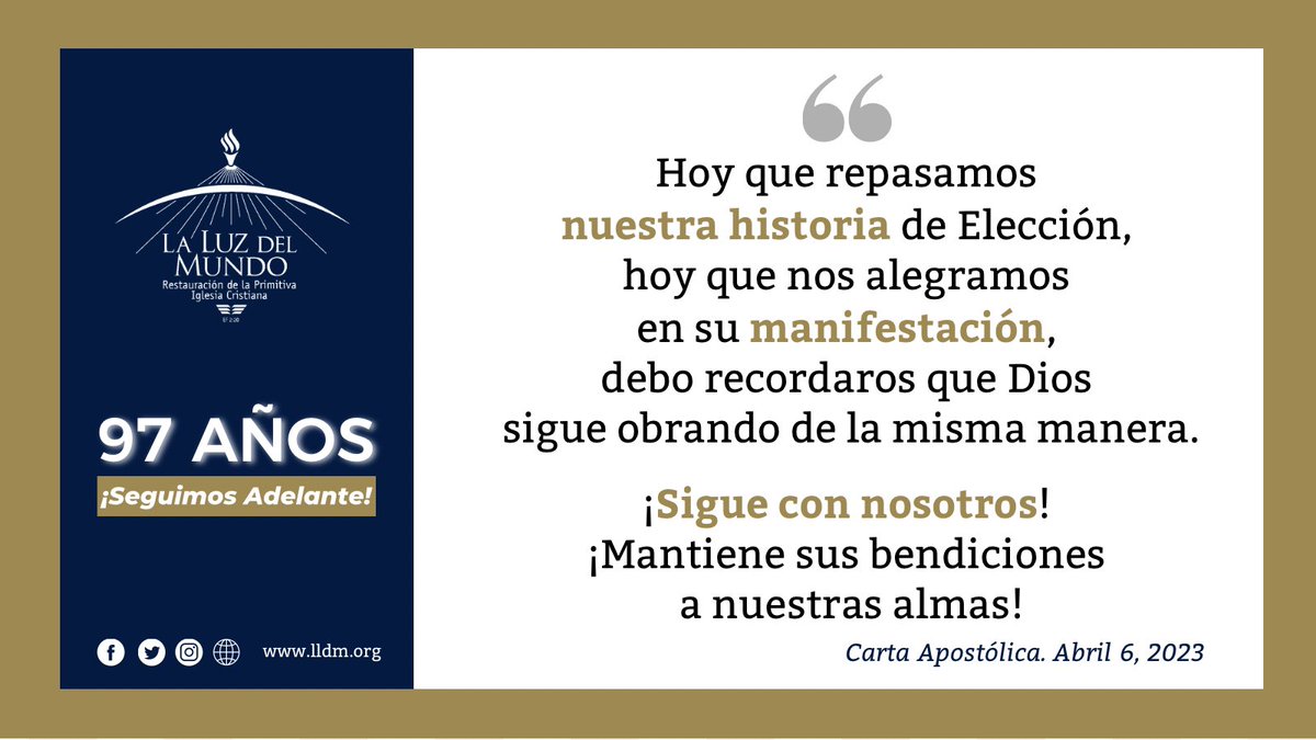 iglesialldm's tweet photo. A 97 años, seguimos adelante

La UNIDAD de la Iglesia de Cristo es PERFECTA, lo fue antes, lo es hoy y será siempre.

¡Como un solo hombre!

#ElAmorNosUne
#SiempreUnidos https://t.co/nRstYPgvaZ