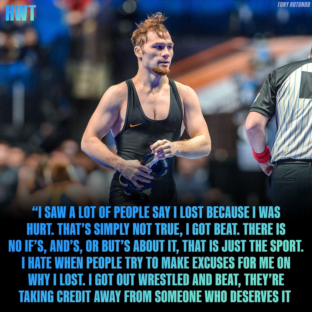 hwtnation's tweet photo. Spencer Lee on his NCAAs loss https://t.co/vZNyOyG5Pk