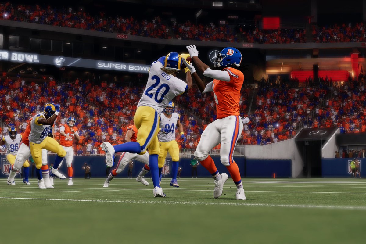 DestinyBroncos's tweet photo. The Denver Broncos lose their 3rd straight Super Bowl to the LA Rams 27-10. Corral had his worst game as a pro and the oft stingy DEN defense couldn't make stops when needed. 
@DestinyMaddenLG https://t.co/C2xfcA1i3G