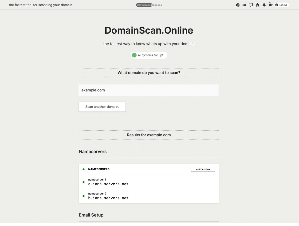 xkaramalrawi's tweet image. [115]&amp;gt;[domainscan.online]
🔎🌐 Scan your domain now and get the full scoop! 📊🚀 #DomainScanner #SEO #WebAnalytics #Marketing #DataAnalysis #WebTraffic #OnlineBusiness 📈