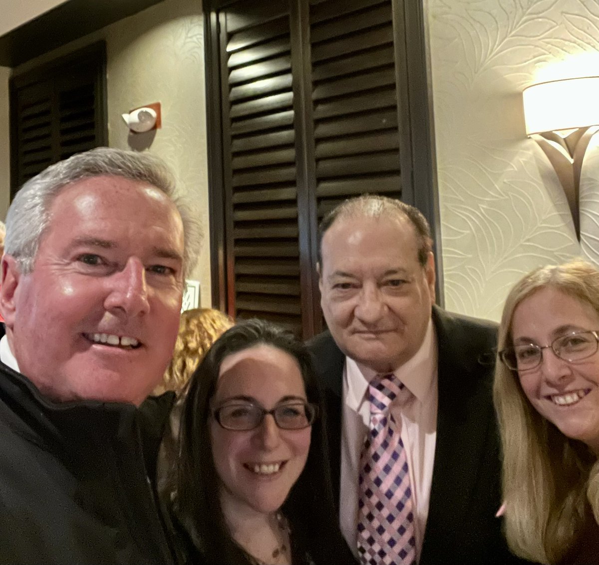 BruceJAyers's tweet photo. Great night supporting my friend @KathyHubley, who works hard for #Quincy students, families &amp; educators on the School Committee. Great to catch up with friends like Bob Cerasoli, @moepalmer and others #mapoli https://t.co/myGPD2GRDL